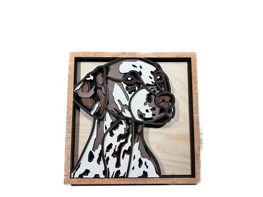 Dalmatiner Multilayer Hund 3D Mandala